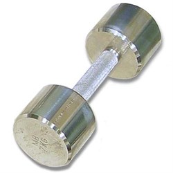 Гантель хромированная для фитнеса 10 кг MB-FitM-10 - фото 21292