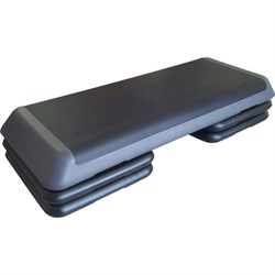 STPRO201 Степ платформа обрезиненная Профи, 3-х уровневая (черная) - фото 22004