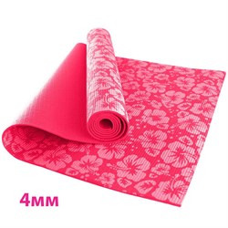 HKEM113-04-PINK Коврик для йоги 4 мм-Розовый (12) - фото 27064
