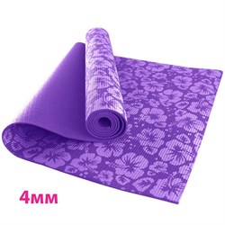 HKEM113-04-PURPLE Коврик для йоги 4 мм-Фиолетовый (12) - фото 27065