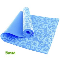 HKEM113-05-BLUE Коврик для йоги 5 мм-Голубой (12) - фото 27066