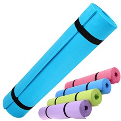 HKEM1205-03-BLUE Коврик для йоги 173х61х0,3 см (синий) - фото 27078