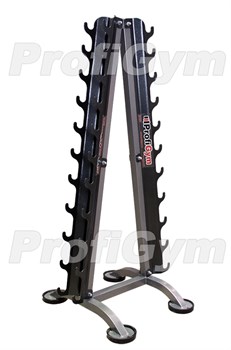 Стеллаж для фитнесс-гантелей на 7 пар типа «елочка» - фото 27226