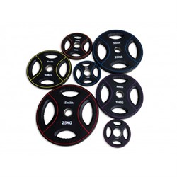 Диск полиуретановый c 4-м хватом Smith Strength 1,25кг - фото 33677