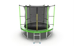 EVO JUMP Internal 8ft Green Батут с внутренней сеткой и лестницей диаметр 8ft зеленый - фото 34449