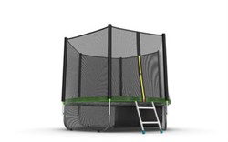 EVO JUMP External 8ft Green + Lower net Батут с внешней сеткой и лестницей диаметр 8ft зеленый + нижняя сеть - фото 34470