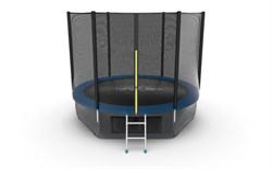 EVO JUMP External 10ft Blue + Lower net Батут с внешней сеткой и лестницей диаметр 10ft синий + нижняя сеть - фото 34503