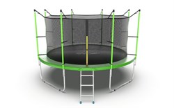 EVO JUMP Internal 12ft Green Батут с внутренней сеткой и лестницей диаметр 12ft зеленый - фото 34543