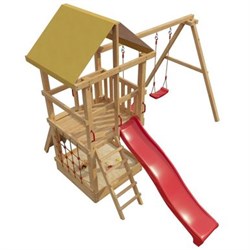 Детская игровая площадка деревянный 4-й Элемент для дачи с качелью - фото 34698