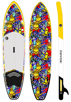 Надувная доска для sup-бординга IBOARD 11' Scull (Б/У) - фото 36076
