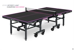 Стол теннисный Start Line Champion HIGH SPEED Black - фото 52720
