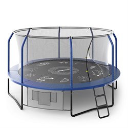 Батут UNIX Line SUPREME GAME 14 ft (Blue) - фото 56449