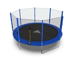 Батут DFC Trampoline Fitness с сеткой 14ft Синий - фото 59810