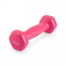 Гантель неразборная 0,5 кг. винил VictoryFit VF-DV005 - фото 63128