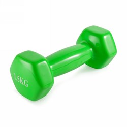 Гантель неразборная 1,5 кг. винил VictoryFit VF-DV015 - фото 63132