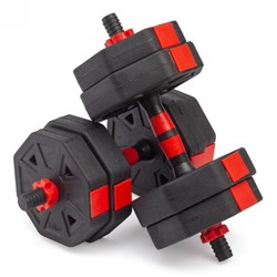 Гантели гексагональные разборные с грифом, 15 кг. (2 шт. х 7,5 кг.) VictoryFit VF-DН150 - фото 63176