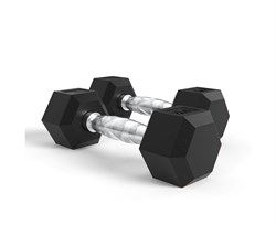 Гантели DFC Гексагональные, 2 шт. по 5 кг - фото 67413