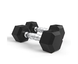 Гантели DFC Гексагональные, 2 шт. по 7 кг - фото 67418