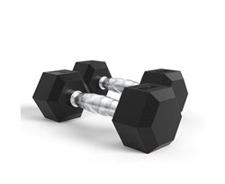 Гантели DFC Гексагональные, 2 шт. по 15 кг - фото 67438