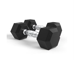 Гантели DFC Гексагональные, 2 шт. по 17.5 кг - фото 67443