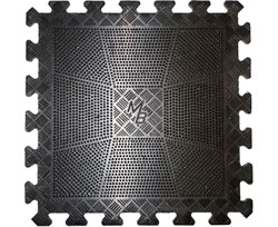 Коврик резиновый черный 400х400, толщина 12мм - фото 73301