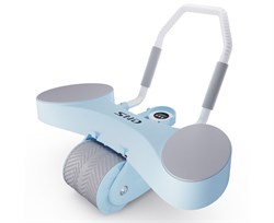 Тренажёр для пресса AB Roller SND голубой с ковриком 45 х 30 x 3.5 cм - фото 79250