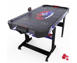 Игровой стол – аэрохоккей с подсветкой DFC Championship 53" 135 х 65 см, складной, черный - фото 81842