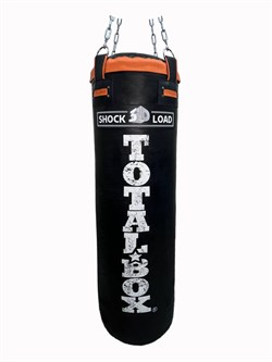 Мешок боксерский набивной 3D Shock load TOTALBOX кожа 42*136-66 шорка черн - фото 85348