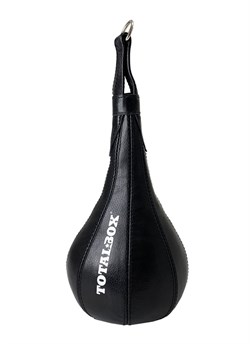 Груша боксерская набивная Капля малая TOTALBOX кожа черный - фото 85379
