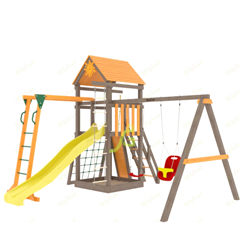 Детский игровой комплекс IgraGrad Панда Фани Gride с рукоходом - фото 85625