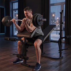 Скамья силовая со стойками UNIX Fit BENCH 120P - фото 87444