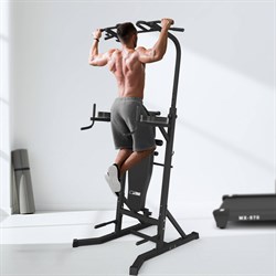 Турник-пресс-брусья со скамьей UNIX Fit силовая стойка / Power Tower 150P - фото 87621