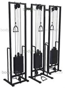 ТРБО2500-Д-3Р-80 Тренажер блочный реабилитационный строенный стеки по 80 кг высота 2500 мм (облегченный)