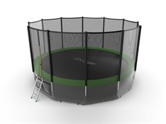 EVO JUMP External 16ft + Lower net Батут с внешней сеткой диаметр 16ft зеленый + нижняя сеть