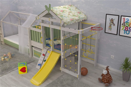 Игровой комплекс Савушка Baby 3 оливковый