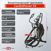 Профессиональный Эллиптический тренажер CardioPower Pro X450 NEW