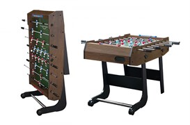 Игровой стол - футбол складной "Maccabi Mini" (121 x 61 x 81 см, венге)