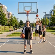 Баскетбольная стойка UNIX Line B-Stand-PC 72"x42" (180 х 105 см) R45 H120-305 см