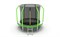 EVO JUMP Cosmo 8ft Green Батут с внутренней сеткой и лестницей диаметр 8ft зеленый - фото 34480