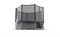 EVO JUMP External 12ft Blue + Lower net Батут с внешней сеткой и лестницей диаметр 12ft синий + нижняя сеть - фото 34549