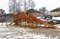Детская деревянная зимняя горка IgraGrad Snow Fox 5,9 м + Панда Фани Gride - фото 53099