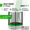 Батут UNIX Line Simple 6 ft Green (inside) - фото 55641
