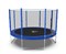 Батут DFC Trampoline Fitness с сеткой 12ft Синий - фото 59755
