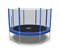 Батут DFC Trampoline Fitness с сеткой 12ft Синий - фото 59756