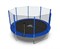 Батут DFC Trampoline Fitness с сеткой 14ft Синий - фото 59810