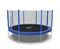 Батут DFC Trampoline Fitness с сеткой 14ft Синий - фото 59813