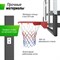 Баскетбольная стойка стационарная UNIX Line B-Stand-TG 54"x32" (140 х 80 см) R45 H230-305 см - фото 62048