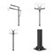 Баскетбольная стойка стационарная UNIX Line B-Stand-TG PRO 72x42 R45 H230-305 см - фото 62118