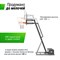 Баскетбольная стойка UNIX Line B-Stand-TG PRO 54"x32" (140 х 82 см) R45 H230-305 см - фото 93418