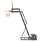 Баскетбольная стойка UNIX Line B-Stand-TG PRO 54"x32" (140 х 82 см) R45 H230-305 см - фото 93423